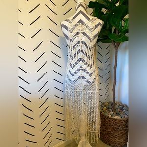 Cream Knit Cardigan Shall Boho